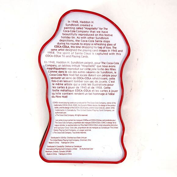 Retro Coca-Cola Santa Shaped Tin – Vintage 1990s Christmas Collectible Storage - Picture 10 of 10